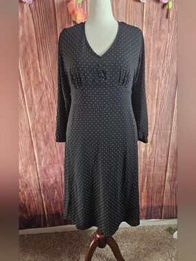 City Chic Polka Dot Portrait Back Midi Dress Plus Size 18W